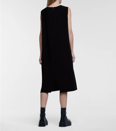 Shop The Row Mirna Crêpe Midi Dress In Black