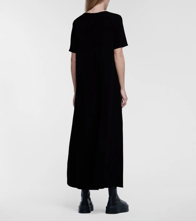The Row Essentials Robi Crepe Maxi Dress In Black