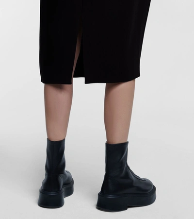 The Row Mirna Midi Dress In Black