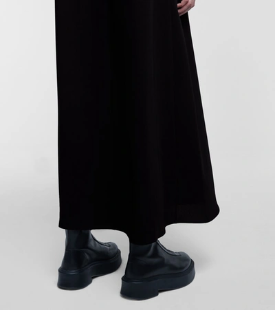 The Row Essentials Robi Crepe Maxi Dress In Black