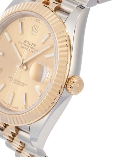 Shop Rolex 2020 Unworn Oyster Perpetual Datejust 41mm In Gold