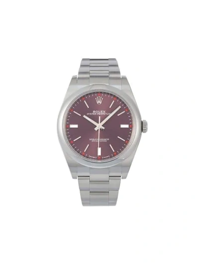 Shop Rolex 2020 Unworn Oyster Perpetual 34mm In Red