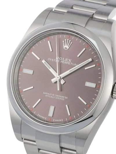 Shop Rolex 2020 Unworn Oyster Perpetual 34mm In Red