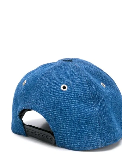 Shop Ami Alexandre Mattiussi Ami De Coeur Patch Cap In Blue