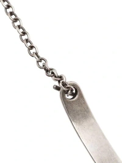 Shop M Cohen Id Bar Chain Bracelet In Silver