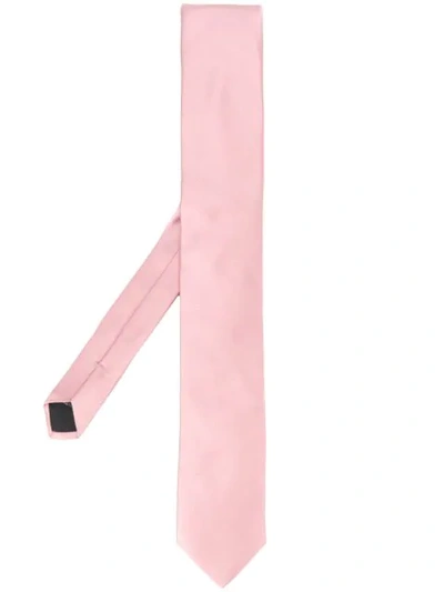 Shop Dolce & Gabbana Silk Plain Necktie In Pink