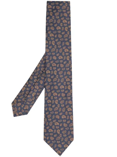 PAISLEY PRINT SILK TIE