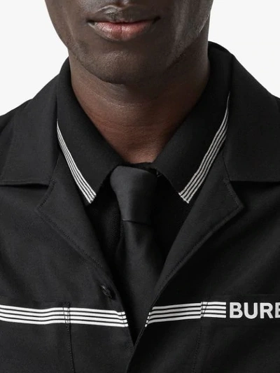 Shop Burberry Classic Cut Tie In Black