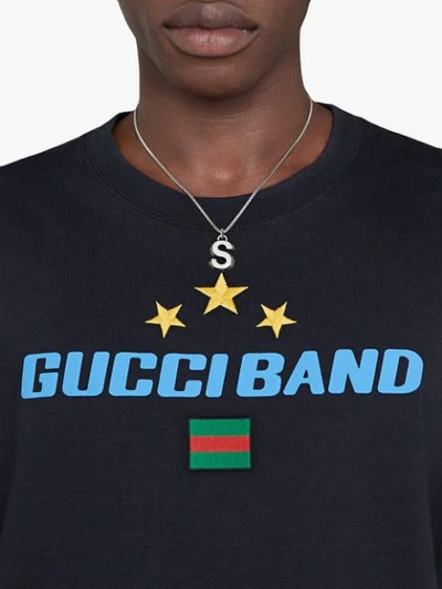 Shop Gucci S Letter Necklace In 0811 Undefined