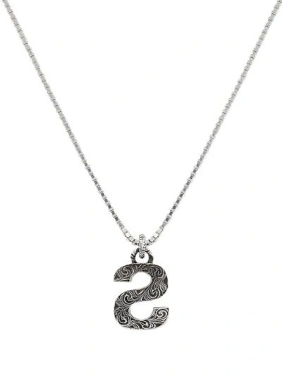 Shop Gucci S Letter Necklace In 0811 Undefined