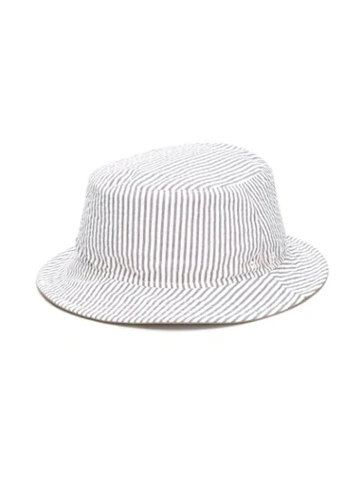 Shop Thom Browne Khaki Reversible Bucket Hat In Neutrals