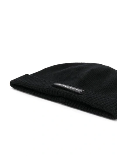 Shop Givenchy Logo-patch Beanie In Black