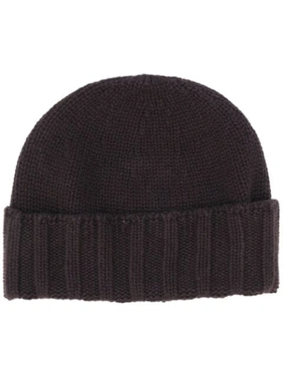 Drumohr Rass Cashmere Beanie In Brown