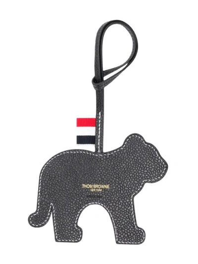 Shop Thom Browne Tiger Bag Charm In Black