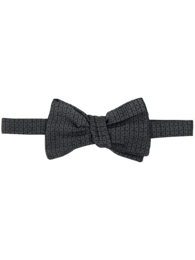 Shop Givenchy 4g Jacquard Bow Tie In Black