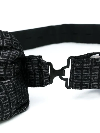 Shop Givenchy 4g Jacquard Bow Tie In Black