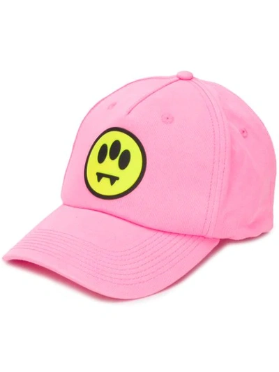 Shop Barrow Smiley Baseball Cap In Pink