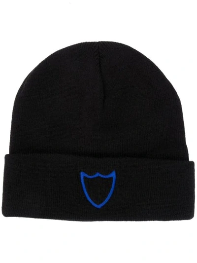 Shop Htc Los Angeles Embroidered Logo Beanie In Black