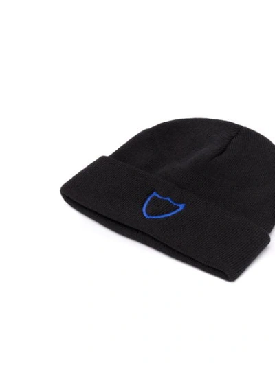 Shop Htc Los Angeles Embroidered Logo Beanie In Black