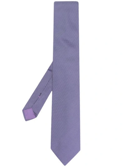 Shop Hugo Boss Classic Silk Tie In 544 Purple