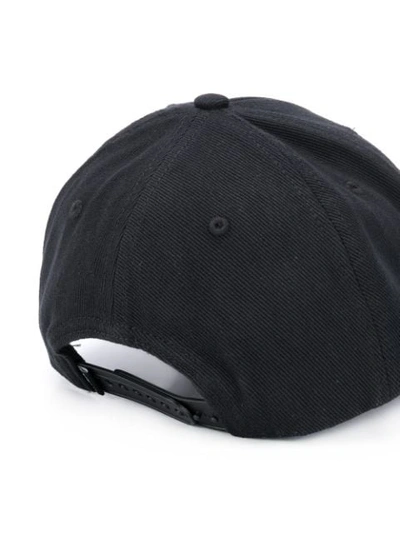 Shop Diesel Logo Embroidered Cap In Black