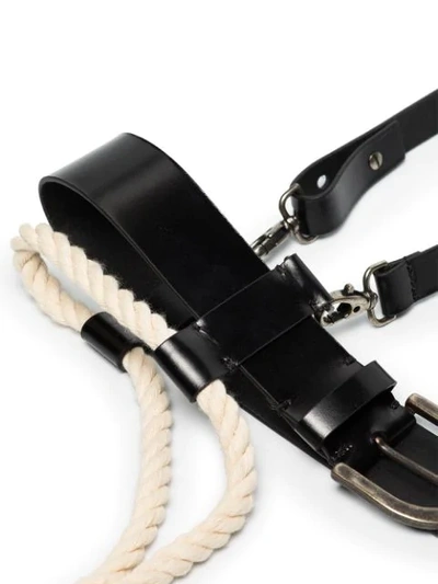 Shop Ann Demeulemeester Kenya Strap Rope Belt In Black