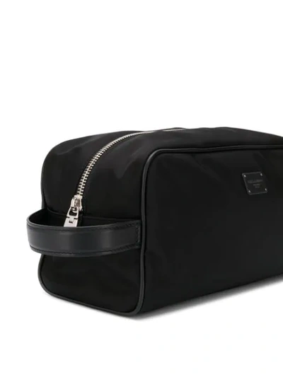 Shop Dolce & Gabbana Zip Wash Bag In Black