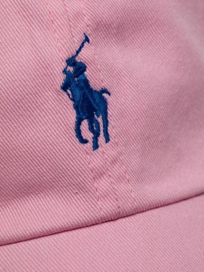 Shop Polo Ralph Lauren Logo-embroidered Cap In Pink