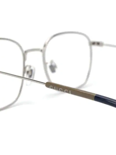 Gucci Gg0681o Soft Square-frame Glasses In Silver