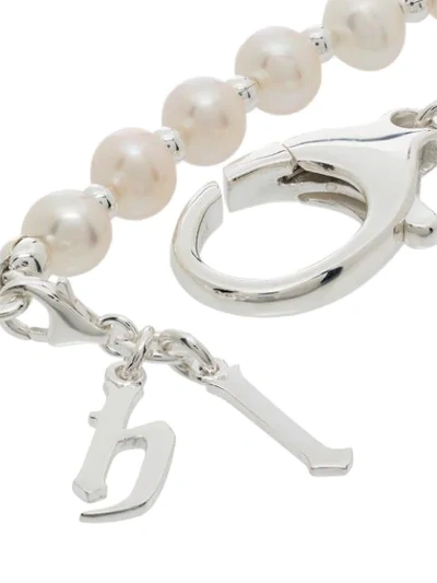 Shop Hatton Labs 50/50 Pearl Bracelet In Silver