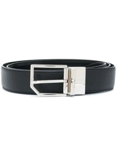 Shop Bally Classic Buckle Belt In Black