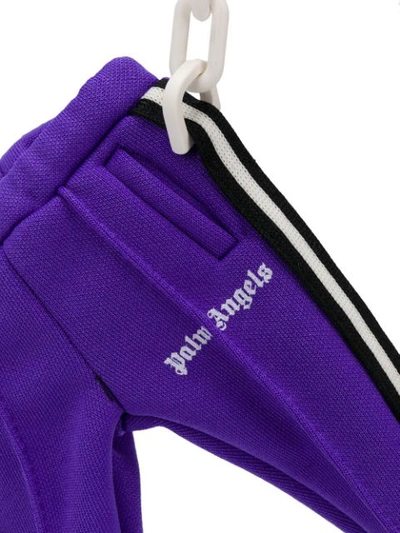 Palm Angels Track Pants Keyring In Purple