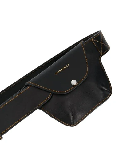 Shop Y/project Pouch Pocket Belt In Black