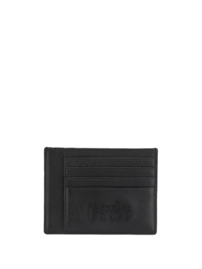 Shop Kenzo Tiger Embroidery Cardholder In Black