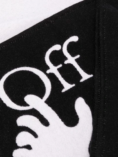 Shop Off-white Logo Scarf In Black