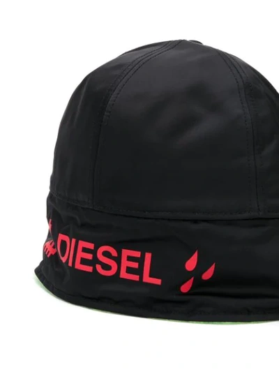 Shop Diesel Cifur Aviator Baseball Cap In Black