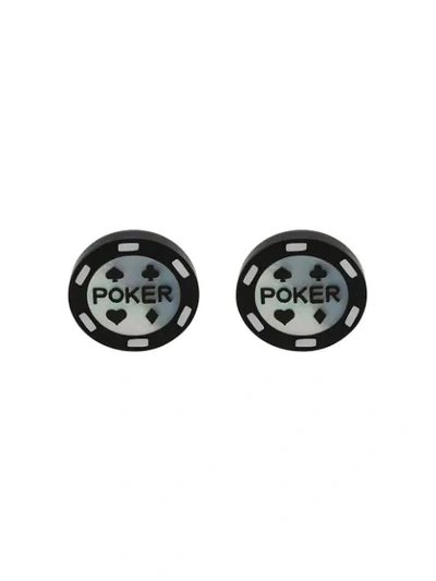Shop Paul Smith Poker Chip Cufflinks In Black