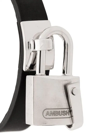 Shop Ambush Padlock Bracelet In Black