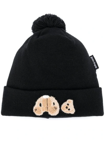 Shop Palm Angels Bear Beanie Hat In Black