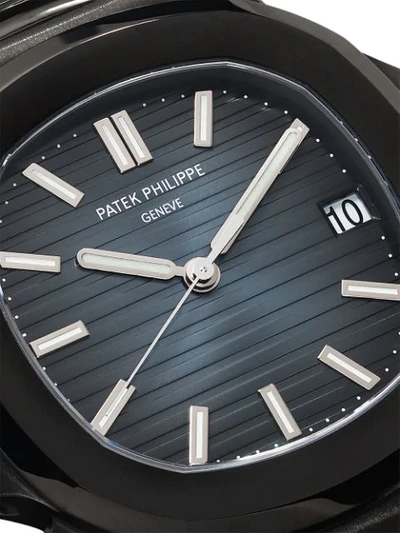 Mad Paris Customised Patek Philippe Nautilus 5711 Watch In Black ModeSens