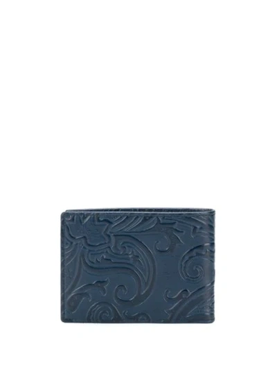 Shop Etro Paisley Print Wallet In Blue