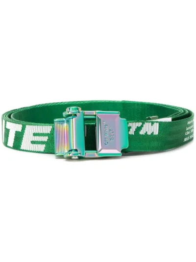 Shop Off-white 2.0 Industrial Belt In Green