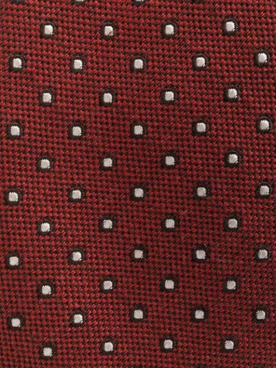 Shop Brunello Cucinelli Polka-dot Pointed Tie In Orange
