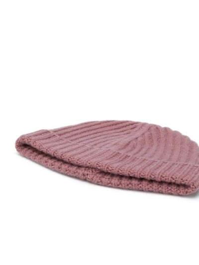 Shop Christian Wijnants Ribbed Beanie Hat In Pink