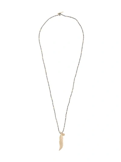 Shop M Cohen Bead-chain Pendant Necklace In Silver