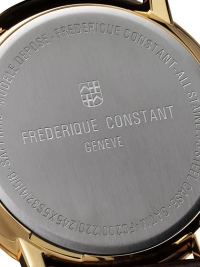 Shop Frederique Constant Classic Slimline Gents Small Seconds 39mm In Silver