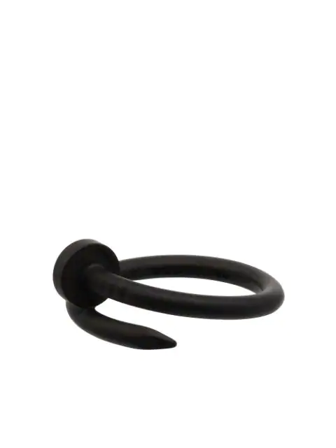 Mad Paris Customised 18kt White Gold Cartier Juste Un Clou Ring In Black |  ModeSens