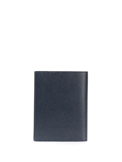 Shop Thom Browne Animal Icon Appliqué Passport Holder In Blue