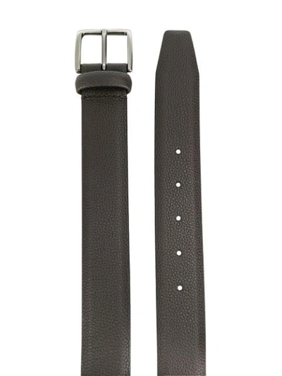 Shop Anderson's Grained Leather Belt In Brown