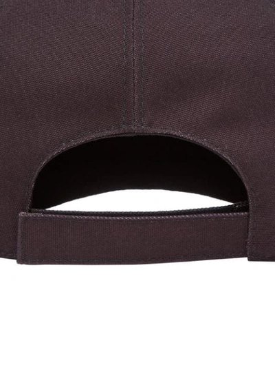 Shop Fendi Panelled Ff Print Baseball Hat In Black